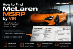 How to Find McLaren MSRP by VIN