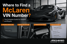 Where to Find a McLaren VIN Number?